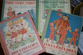 Vintage Children's Book featuring Snip, Snap, Snurr and Hicka, Ricka, Dicka