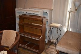 This Bedroom is filled with Antique Furniture including: the Highly Carved Bed with Matching Marble Topped Dressers and Matching Wardrobe to Marble Topped Table to Marble Topped Dry Sink to Occasional/End Tables to Chairs to Bookcases to Antique Mirrors and much More!