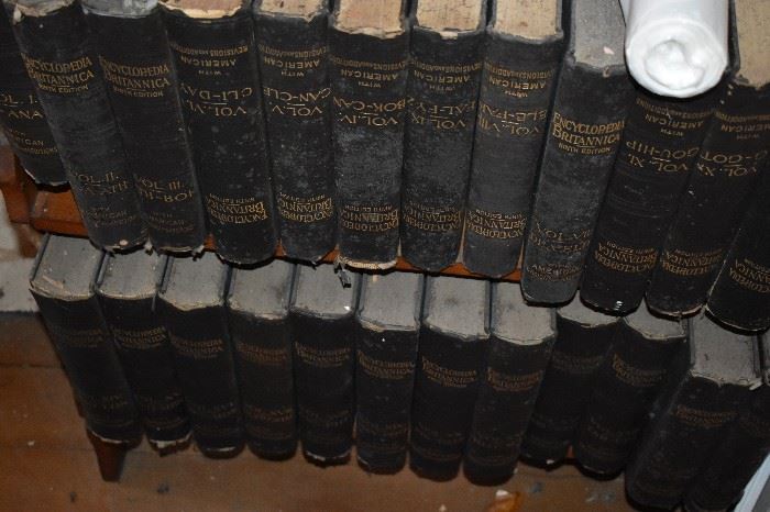 Antique Volumes of the Encyclopedia Brittanica