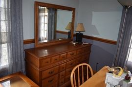 Large Vintage Mirrored Dresser