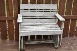 Vintage Wooden Glider