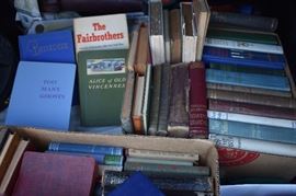 Just some of the Many, Many Books in this Estate which includes lots of 1st Editions from the 1800's-early 1900's and more. The Books run the "Gamut" from Educational to Historical to Novels to Civil War to Children's to Religious to Reference. 