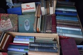 Just some of the Many, Many Books in this Estate which includes lots of 1st Editions from the 1800's-early 1900's and more. The Books run the "Gamut" from Educational to Historical to Novels to Civil War to Children's to Religious to Reference. 