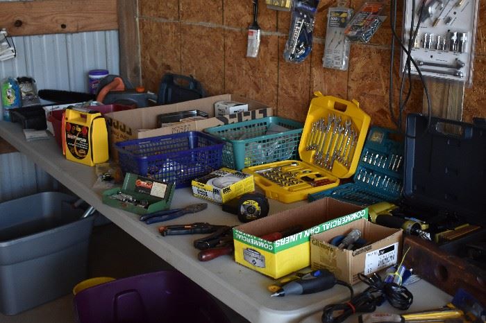 Lots of Tools and Workshop Items pictured here