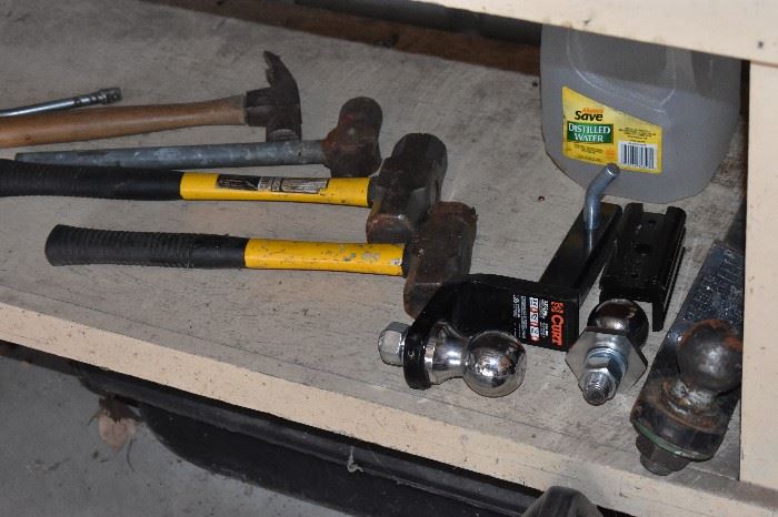All sorts of Hammers plus Trailer Hitching Balls