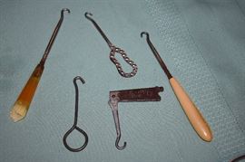 Collection of Antique Button Hooks