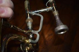 CONN TROMBONE  Conn 50H Director Bass Trombone with F rotary attachment complete with Original Case. ( This is what CONN is about this instrument in 1966: Outstanding bass trombone designed especially for students. Acoustically superior. F rotor attachment. Bore size .522". Bell 8½". Length 46¼". )