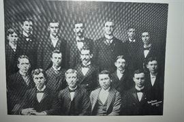 This is "The Crimson" Yearbook from the University of Kentucky dated 1899. It is in Beautiful Condition!!! I chose to put in a number of pictures of this Fascinating Book. I know there are many of you out there who are Undoubtedly related to or know of one or more of the people pictured here The pictures and drawings are Immaculate in Condition! I chose to picture the Faculty & Trustees along with each class Senior through Freshmen Liberal Arts College and the same School of Bible College. Enjoy!