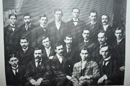 This is "The Crimson" Yearbook from the University of Kentucky dated 1899. It is in Beautiful Condition!!! I chose to put in a number of pictures of this Fascinating Book. I know there are many of you out there who are Undoubtedly related to or know of one or more of the people pictured here The pictures and drawings are Immaculate in Condition! I chose to picture the Faculty & Trustees along with each class Senior through Freshmen Liberal Arts College and the same School of Bible College. Enjoy!