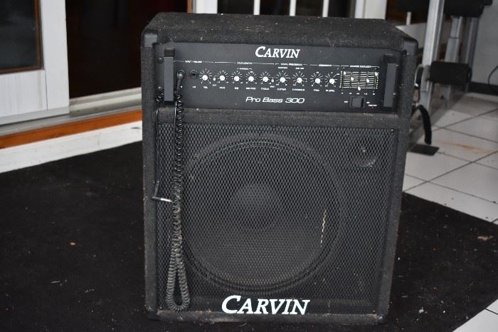Carvin Pro Bass 300 Combo Speaker and Equalizer in very good working condition!