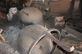 Antique Large Iron Cauldrons