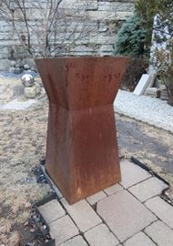Metallic Corten Steel Planter