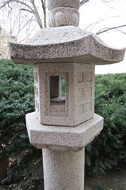 Japanese Carved Granite Pagoda