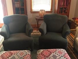 Green Wingback Chairs