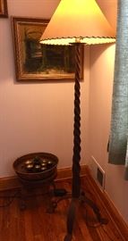 Decorative standing lamp, Water bell fountain