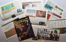 Grateful Dead newsletters, Grateful Dead Comic Book, Grateful Dead license plate