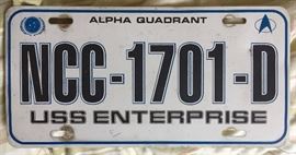 Star Trek USS Enterprise Car License Plate
