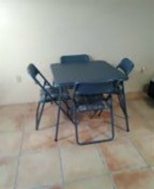 Card Table with Chairs