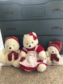 Original "Weinstocks" Jingle Bears from the early 1980's with original bags.