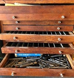 Vintage Wooden Tool Box 