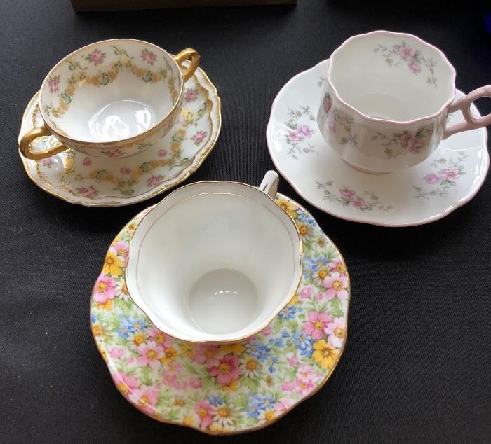 Vintage English Tea cups and Saucers