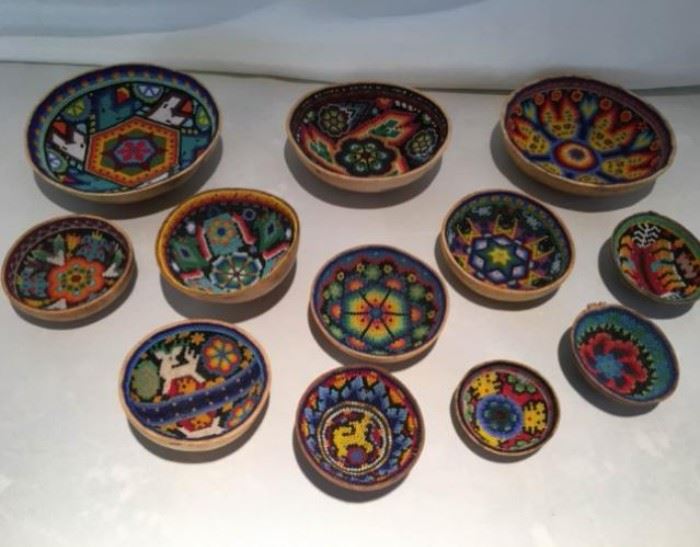 Mexican Huichol Bowls