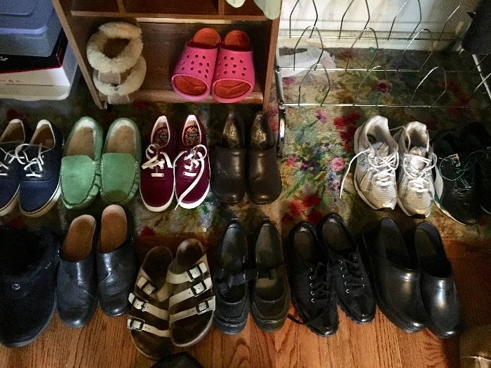 Large selection of size 8 shoes, some never worn