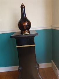Pedestal  hand painted vase