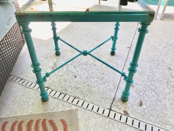 Turquoise table $25