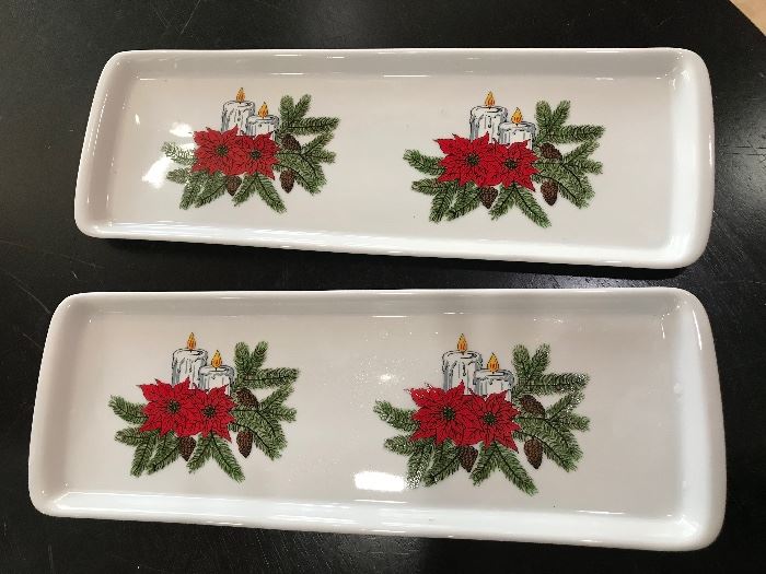 Ceramic Christmas dishes $4 each