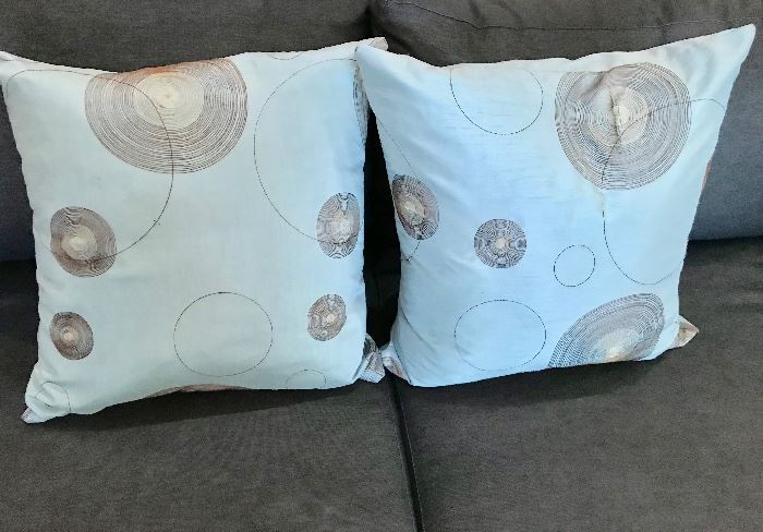 Baby blue pair of pillows $10 pair