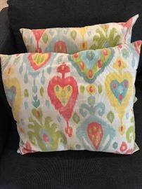 Pattern pillows ($10 pair)