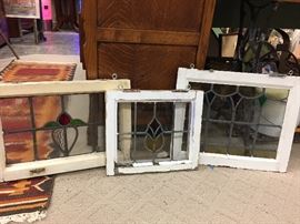              VINTAGE STAINED GLASS WINDOWS
