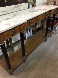                 MARBLE TOP CONSOLE TABLE
