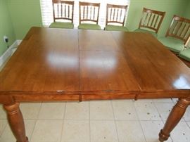 Wood bar height table (1) leaf