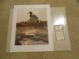 Peterson print signed by Larry Barton