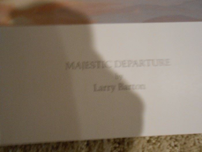 Peterson print Majestic Departure - Larry Barton