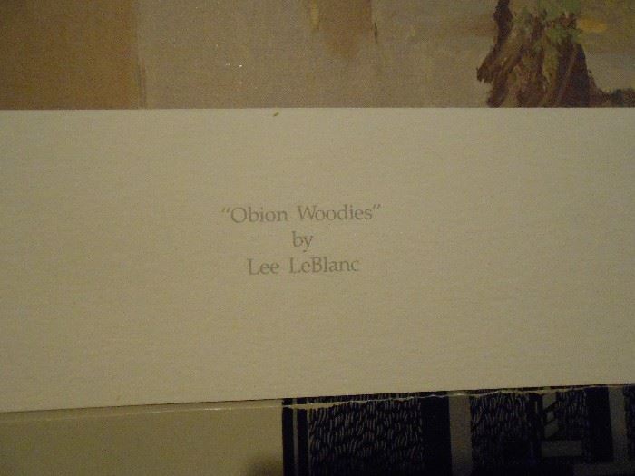 Peterson print Obion Woodies by LeBlanc