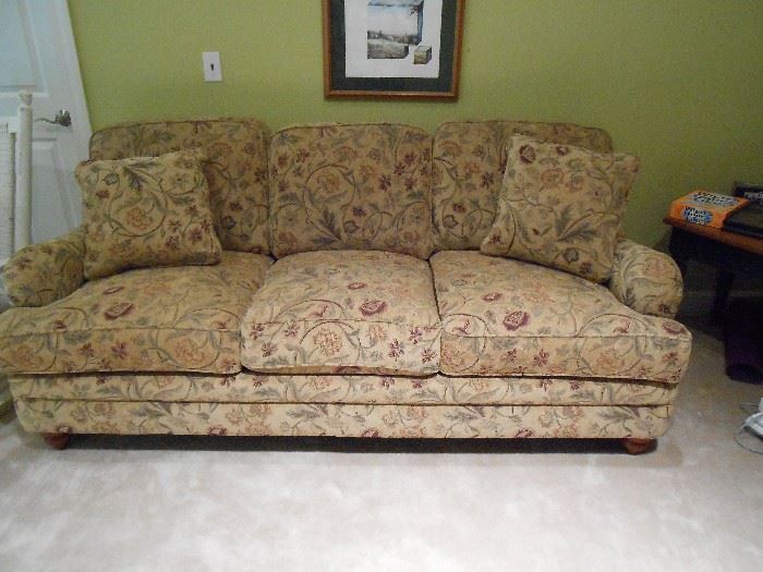 This full excellent condition sofa matches the love-seat in the basement