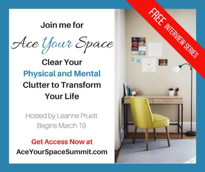 My segment is March 23rd!  Join us beginning 3/19 for the FREE #AceYourSpace Summit: Clear Your Physical and Mental Clutter to Transform Your Life. http://aceyourspacesummit.com/Victoria