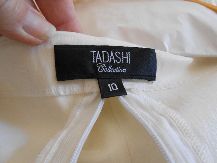 Long black/white evening gown Tadashi size 10