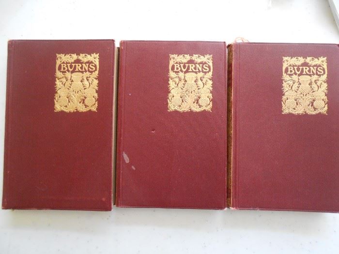 Burns 3 volume Victorian books