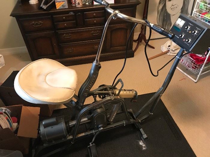 Working Vintage Exercycle with huge electric motor!