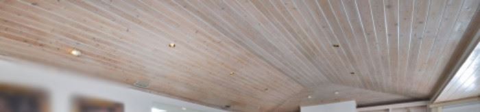 Click to see beautiful wood panel ceilings.