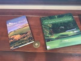 Two of the many golf books