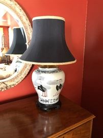 wonderful porcelain lamp - asking $290 - stunning