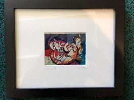 "3 No Evil" framed art