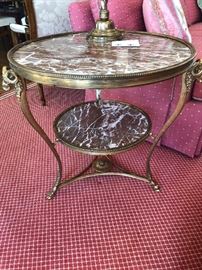 side view of the gorgeous pair of tables