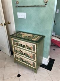 Wonderful tile covered chest of drawers asking $240