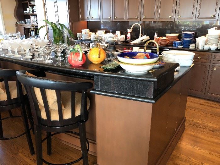 more kitchen and dining items for sale  Three Peter Alexander bar stools for sale originally $1200 each asking 600 for all three 41.5"h x 24.5"w x 19"deep.